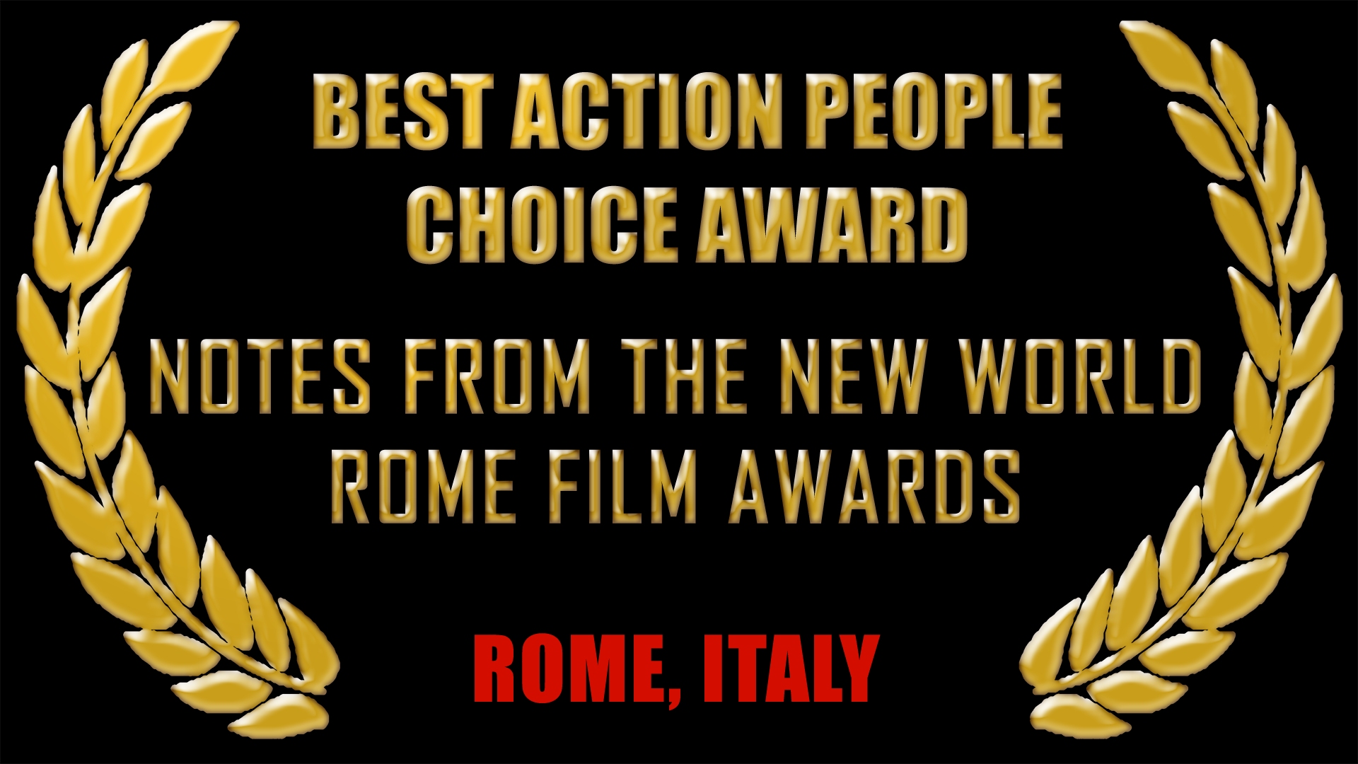 Best Action People Choice Award, Rome, Italy